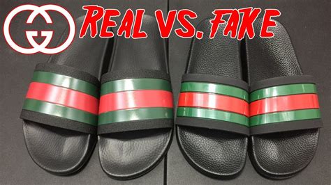 real gucci slides vs fake|how to authenticate gucci slides.